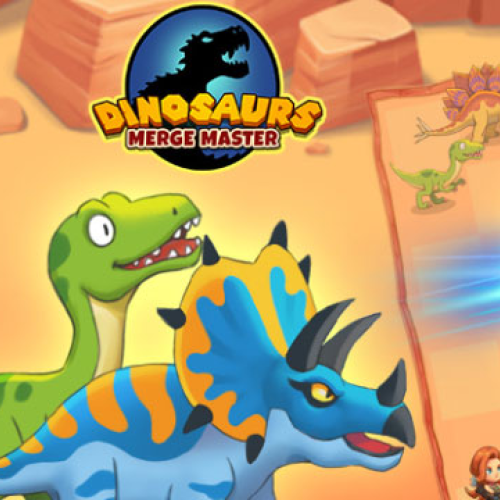 DINOSAURS MERGE MASTER - 6xgames.io DINOSAURS MERGE MASTER icon
